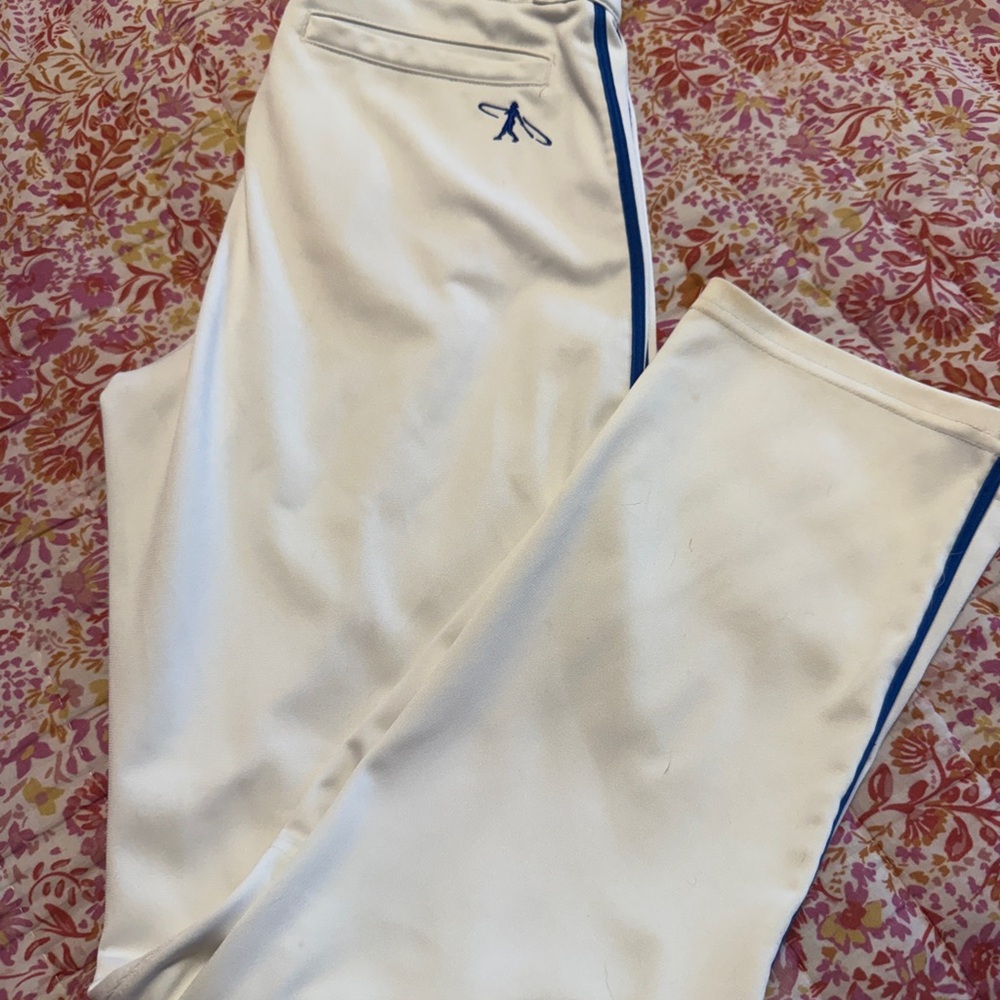 Nike Swingman baseball pants with blue piping
